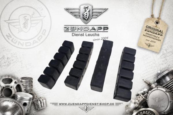 Original Zündapp Zylinder-Dämpfungsgummis – 4er Set – 314-02.126 – Restbestand